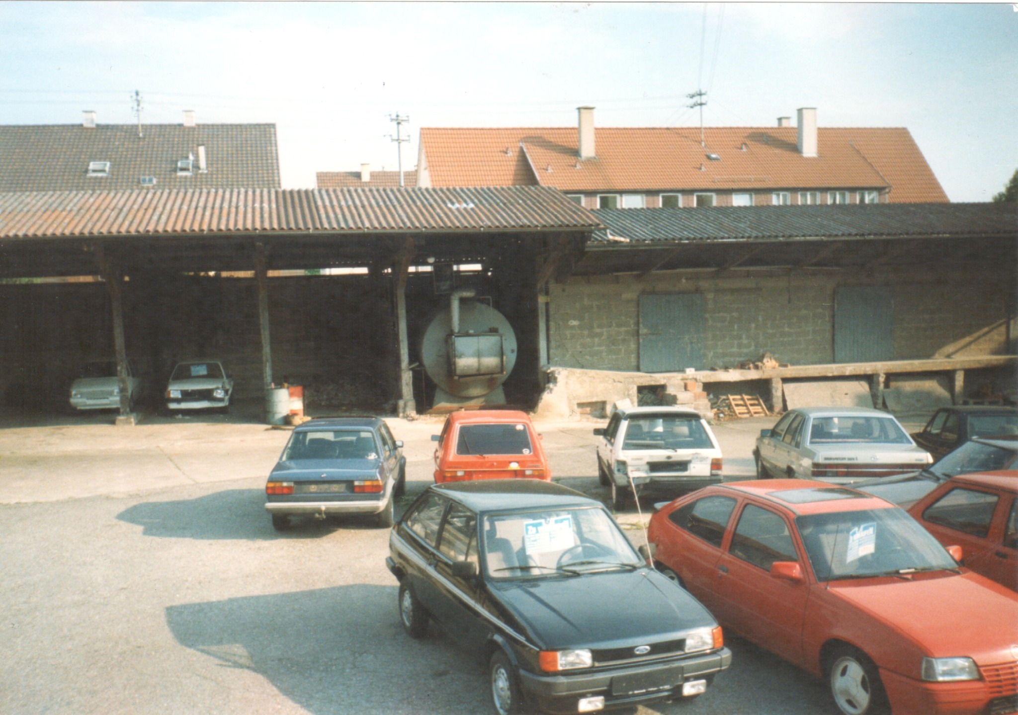 Historische Aufnahme aus den frühen Jahren des Autocenters